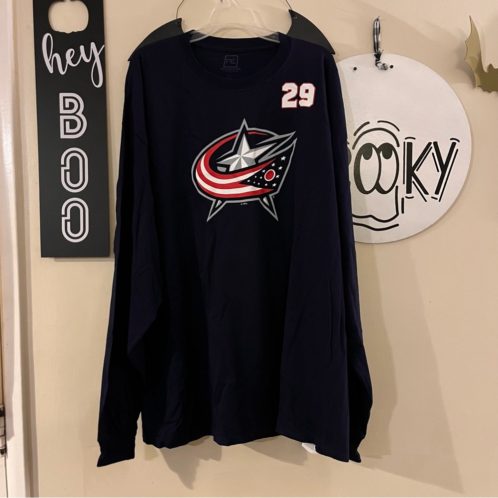 NWT Columbus Blue Jackets Pro Edge 29 Laine Long Sleeve Shirt Mens Size 3XL